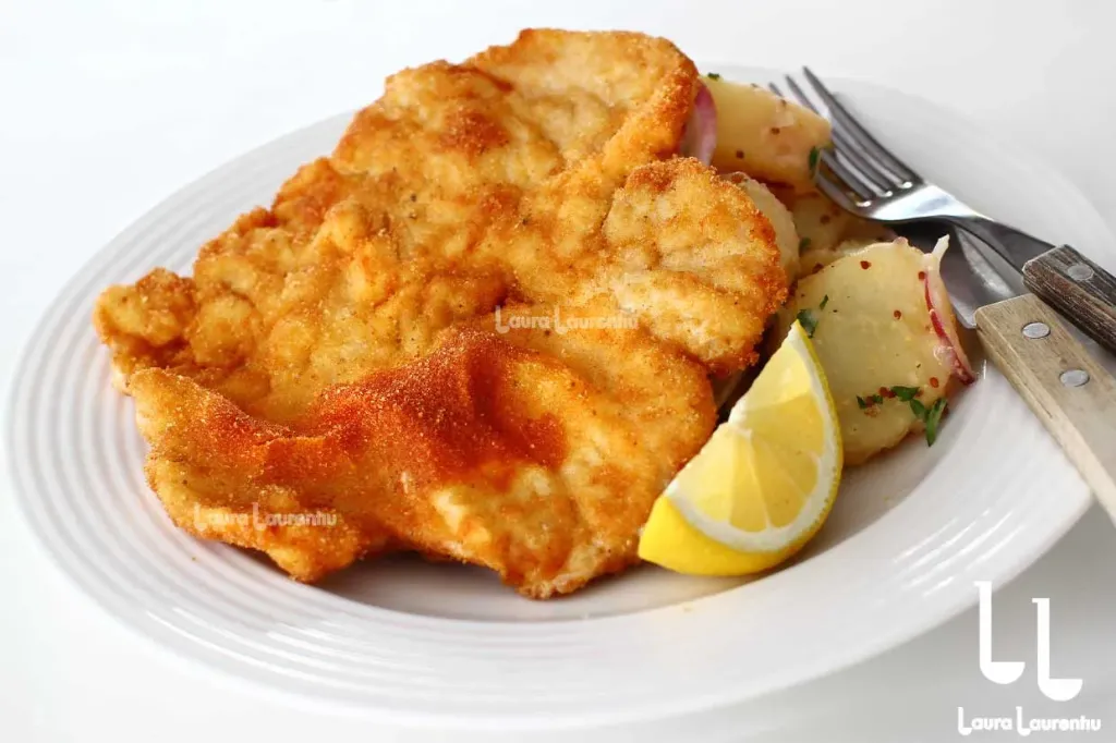 Șnițel de porc cu garnitură – 180/200 g