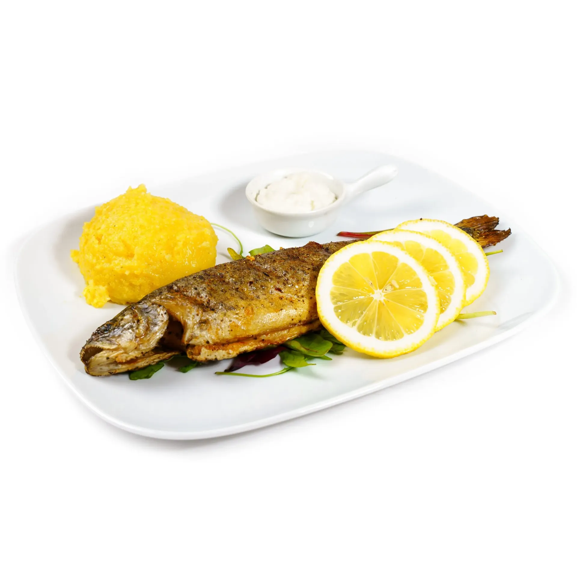 M Păstrăv cu mămăliguță – 200/200 g